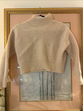 Cozy Cream Turtleneck Ribbed Sweater